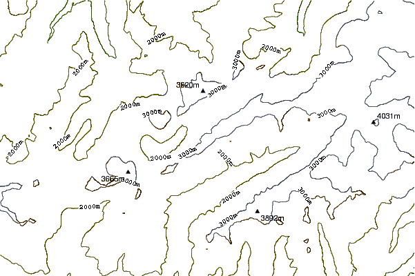 Mountain peaks around Birghorn