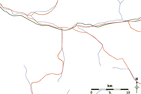 Roads and rivers around Birkenkofel