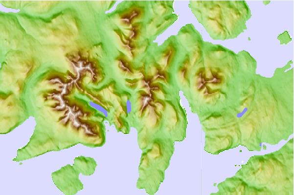 Surf breaks located close to Bla Bheinn