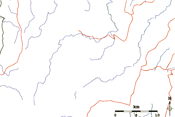 Roads and rivers around Black Bluff