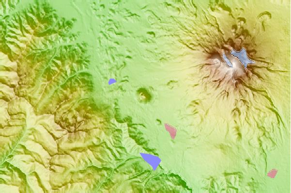 Surf breaks located close to Black Butte (Siskiyou County, California)