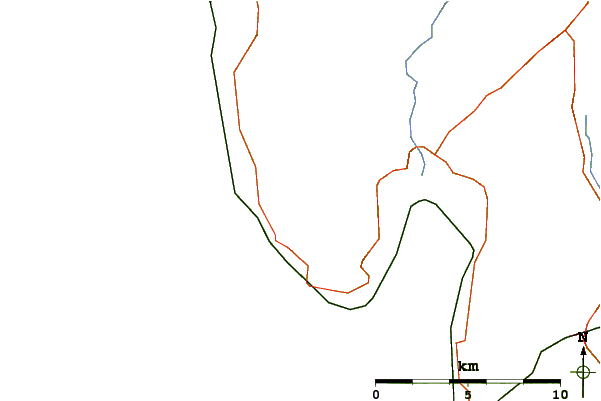 Roads and rivers around Black Combe