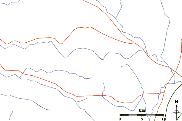 Roads and rivers around Black Dome (New York)