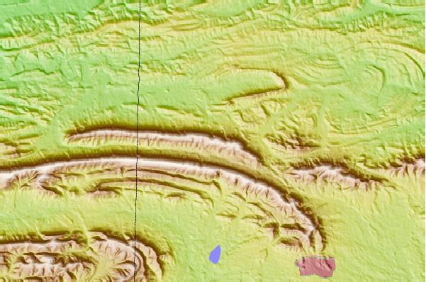 Surf breaks located close to Black Fork Mountain