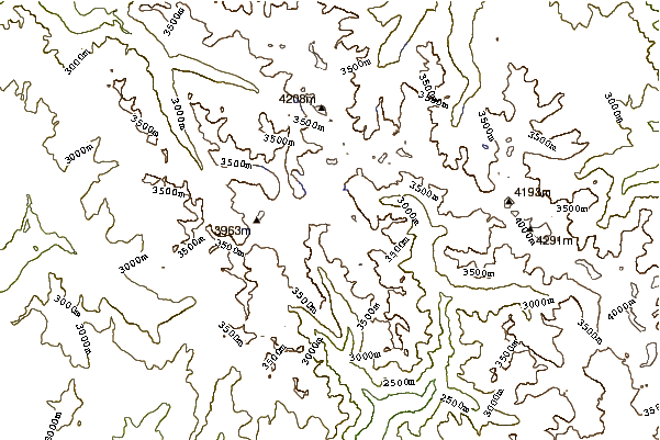 Mountain peaks around Black Giant