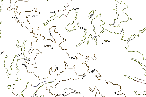 Mountain peaks around Black Hill