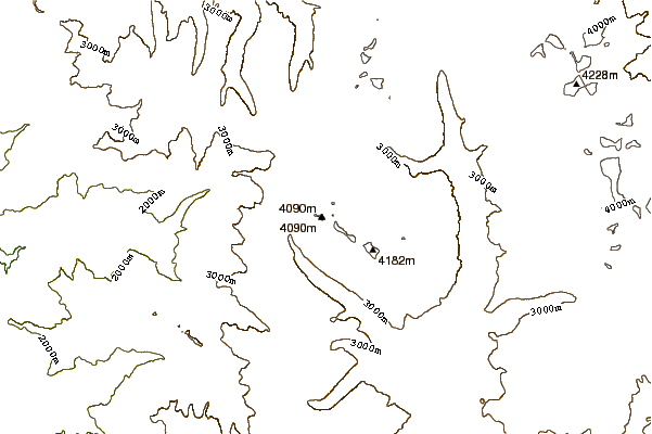 Mountain peaks around Black Kaweah