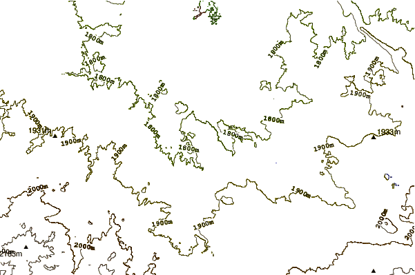 Mountain peaks around Black Mesa (Navajo County, Arizona)