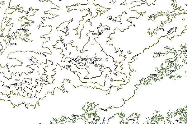 Mountain peaks around Black Needles