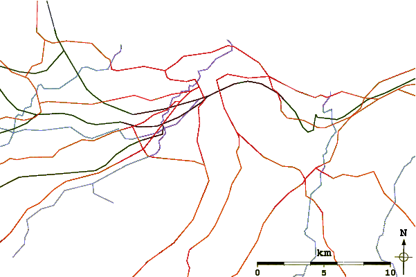 Roads and rivers around Blackford Hill