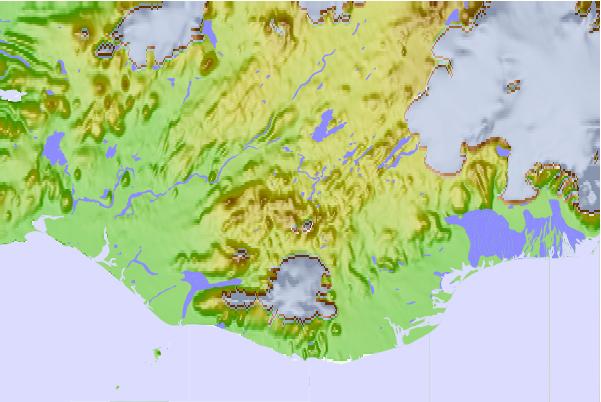 Surf breaks located close to Blahnukur