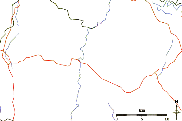 Roads and rivers around Blaník
