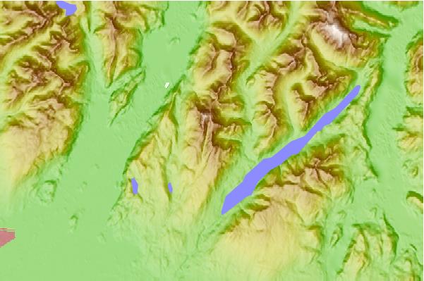 Surf breaks located close to Blanshard Peak