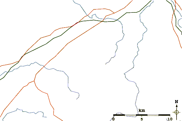 Roads and rivers around Blea Rigg