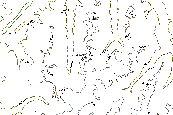 Mountain peaks around Bliggspitze