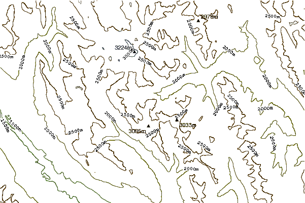 Mountain peaks around Block Mountain