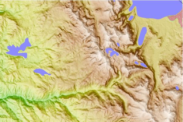 Surf breaks located close to Blue Mountain (California)