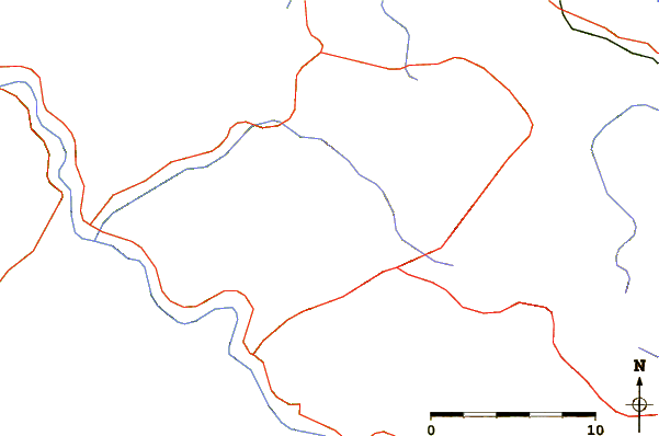 Roads and rivers around Bobija