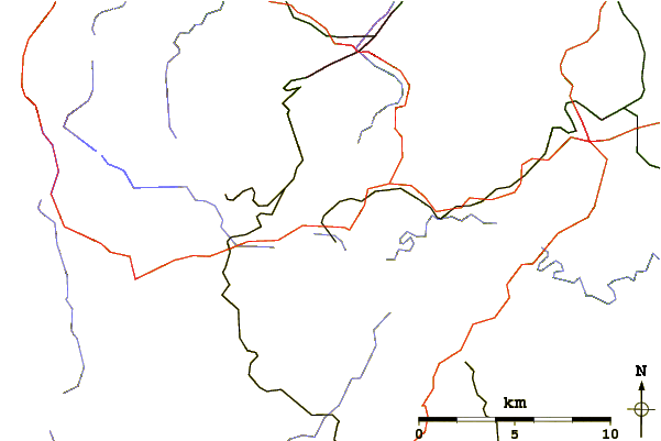 Roads and rivers around Bockberg