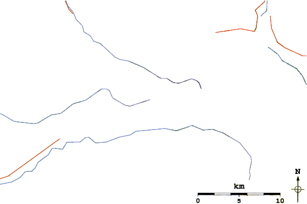 Roads and rivers around Bogachiel Peak