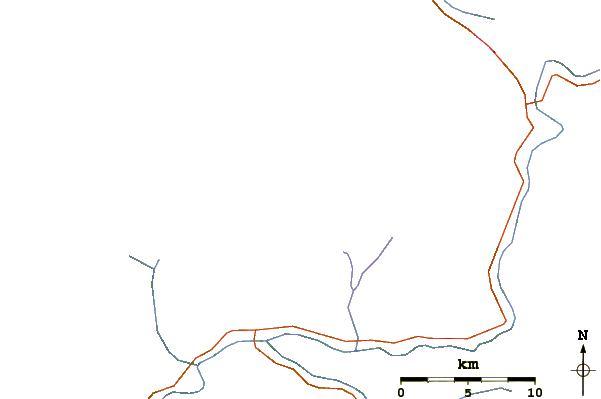 Roads and rivers around Bojohagur Duanasir