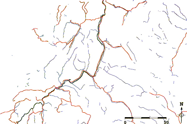 Roads and rivers around Bolna, Rana