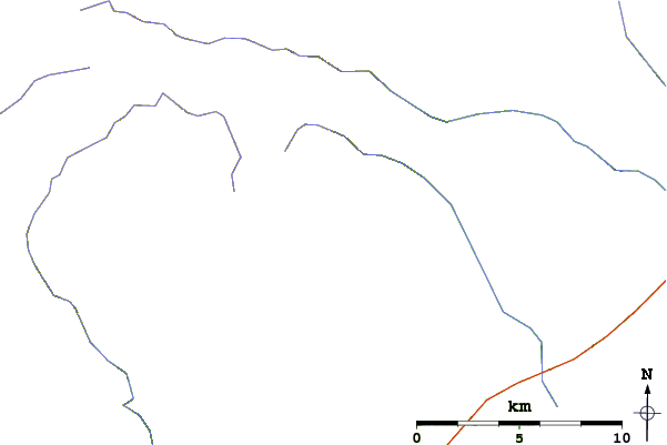 Roads and rivers around Bolshoi Semiachik