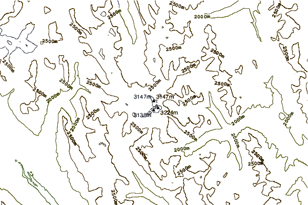 Mountain peaks around Bonnet Peak