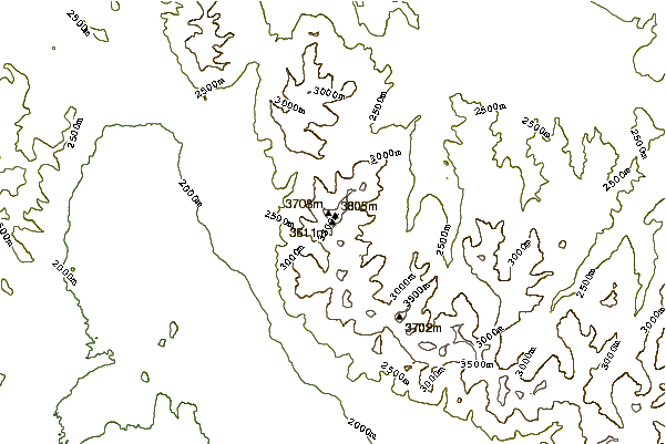 Mountain peaks around Borah Peak or Mount Borah