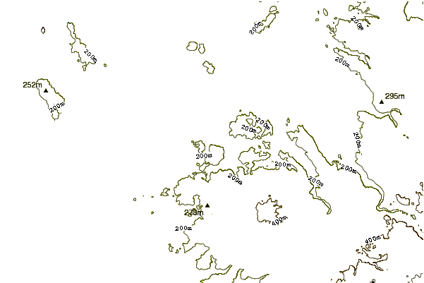 Mountain peaks around Boring Lava Field