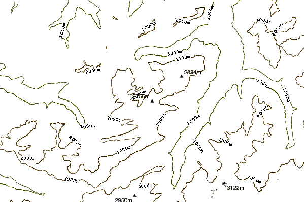 Mountain peaks around Bös Fulen