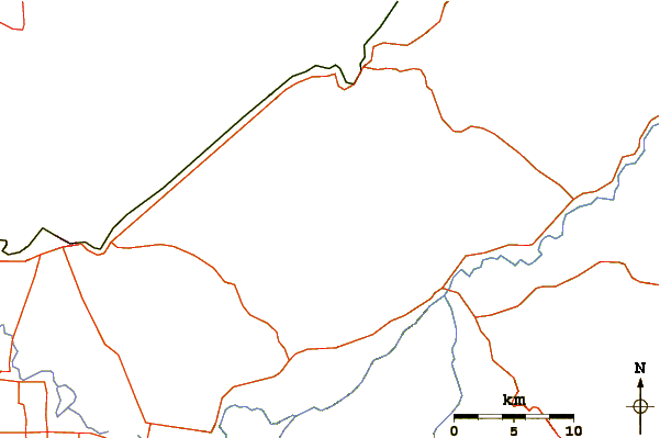 Roads and rivers around Boset-bericha