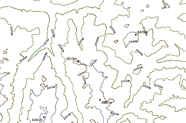 Mountain peaks around Böshorn