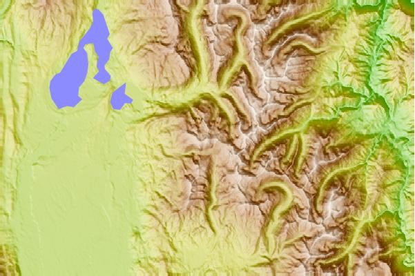 Surf breaks located close to Boulder Mountain (Idaho)