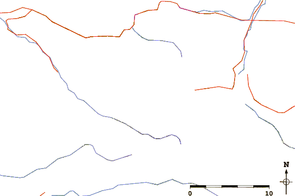 Roads and rivers around Boulder Peak (Washington)