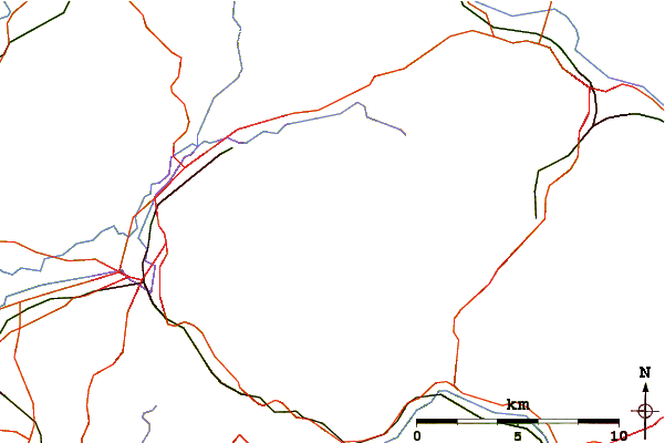 Roads and rivers around Boulsworth Hill