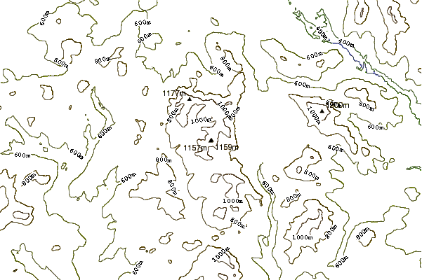 Mountain peaks around Boundary Peak (Maine)