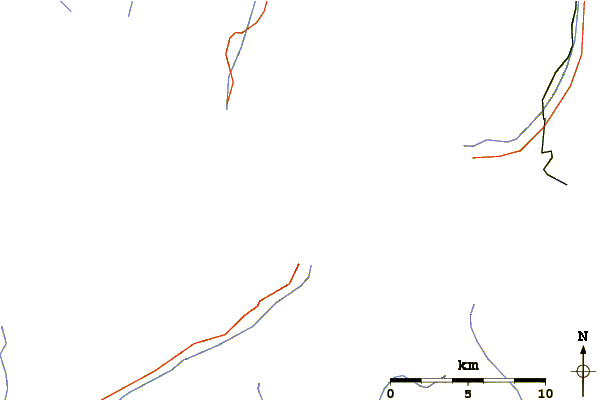 Roads and rivers around Bouquetins