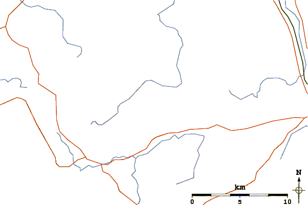 Roads and rivers around Bowscale Fell