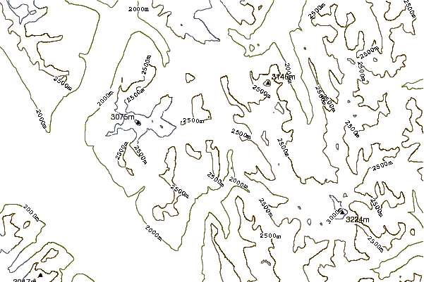 Mountain peaks around Brachiopod Mountain