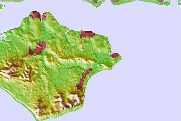 Surf breaks located close to Brading Down