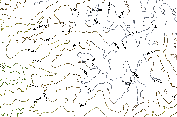 Mountain peaks around Brammah