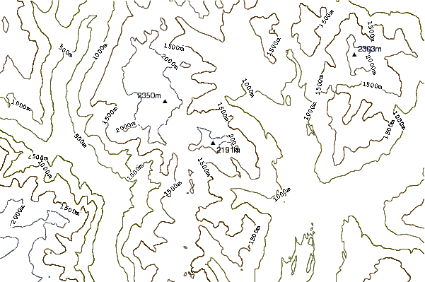 Mountain peaks around Brandywine Mountain