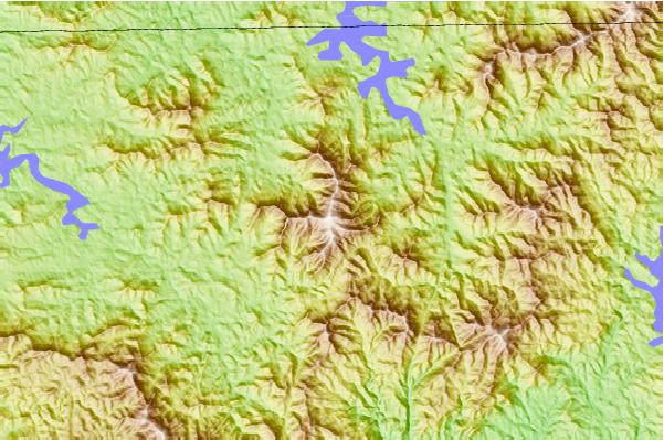 Surf breaks located close to Brasstown Bald