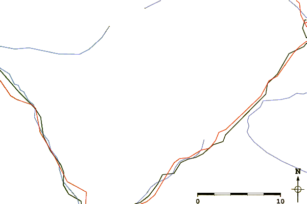 Roads and rivers around Brave Dog Mountain