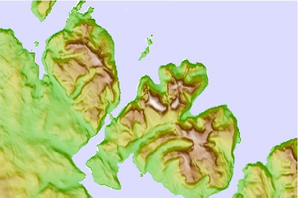 Surf breaks located close to Brave Mountain