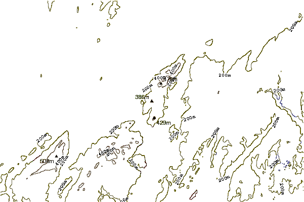 Mountain peaks around Breakneck Ridge