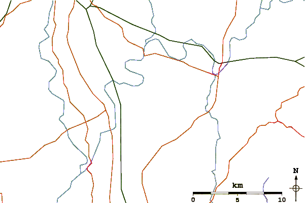 Roads and rivers around Bredon Hill