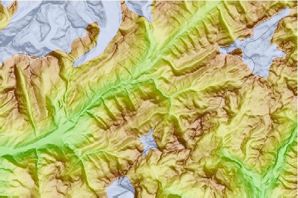 Surf breaks located close to Breithorn (Saflischtal)