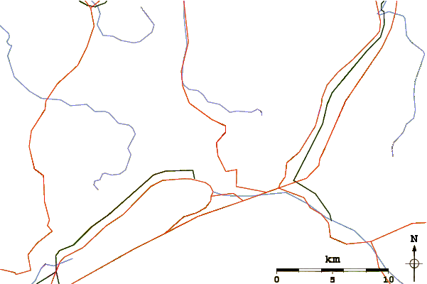 Roads and rivers around Brienzer Rothorn